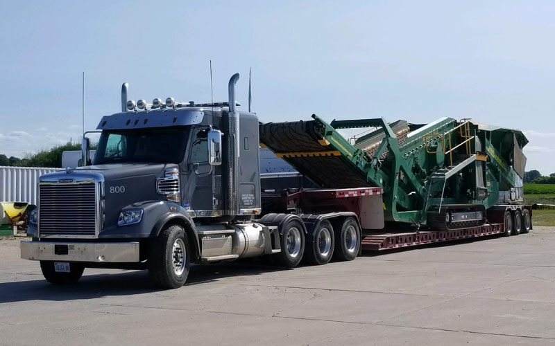 Crusher on Truck